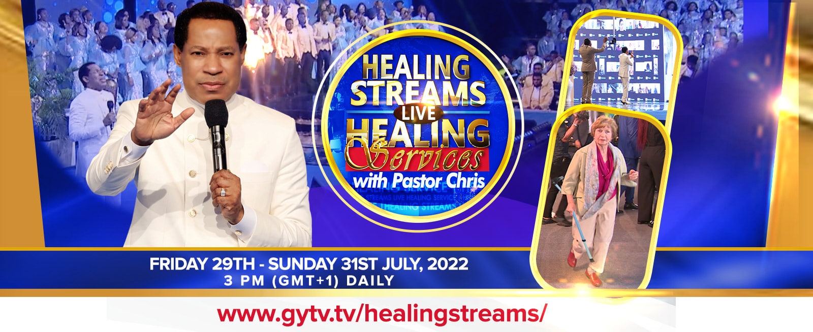 Register for the Healing Streams Live Healing Services with Pastor Chris